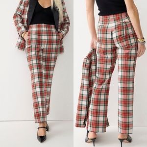 J.Crew Willa pant in Snowy Tartan NWT